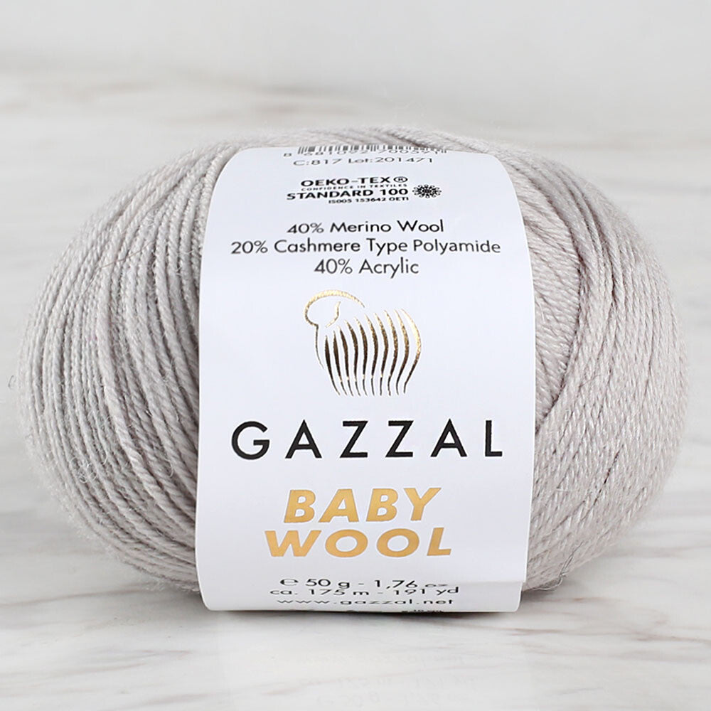 Gazzal Baby Wool Gri Bebek Yünü - 817